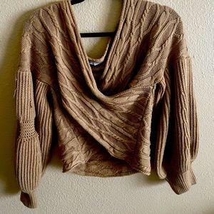 criss cross front sweater